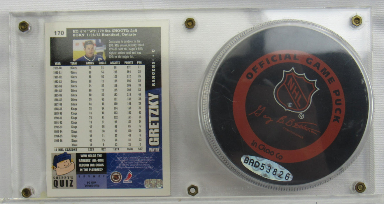 Wayne Gretzky Signed Auto All Game Star Puck UDA LOA w/ box