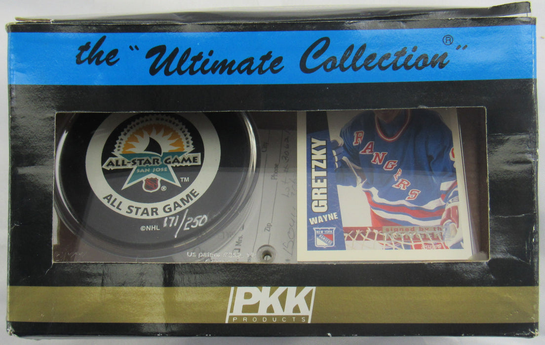 Wayne Gretzky Signed Auto All Game Star Puck UDA LOA w/ box