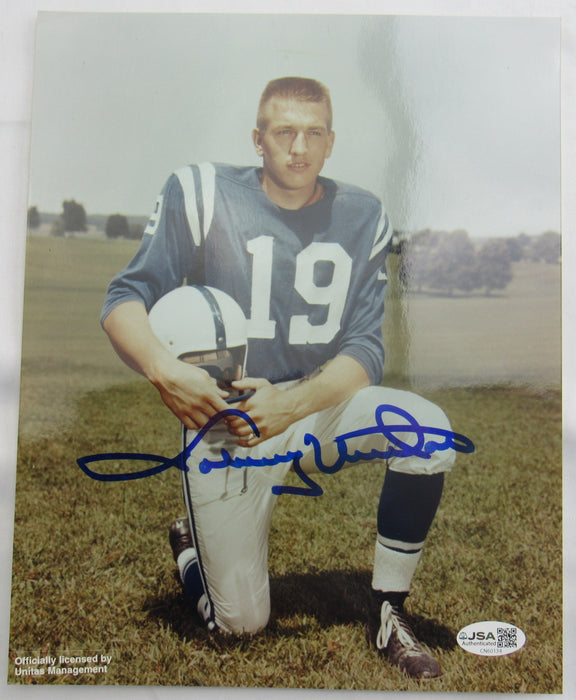 Johnny Unitas Signed 8x10 Photo CN60134