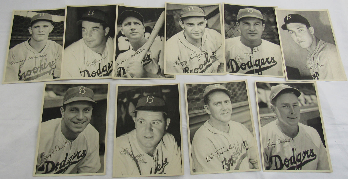 1946 Brookyln Dodgers Photo Set Packet - 15 Photos