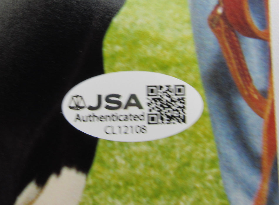 Phil Rizzuto Signed 8x10 Photo w/Cow JSA CL12108