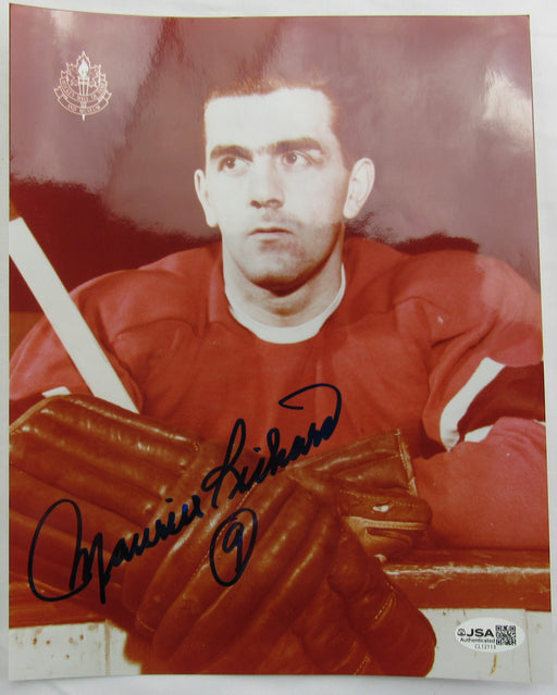 Maurice Richard Signed Auto 8x10 Photo JSA CL12113