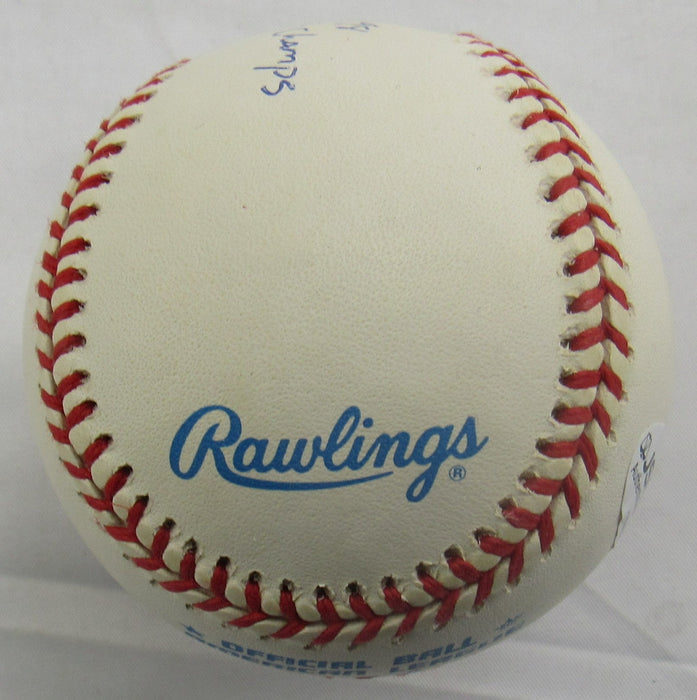 Dave Cone Signed Rawlings Baseball JSA CN60381 - 96/98 WS Champs
