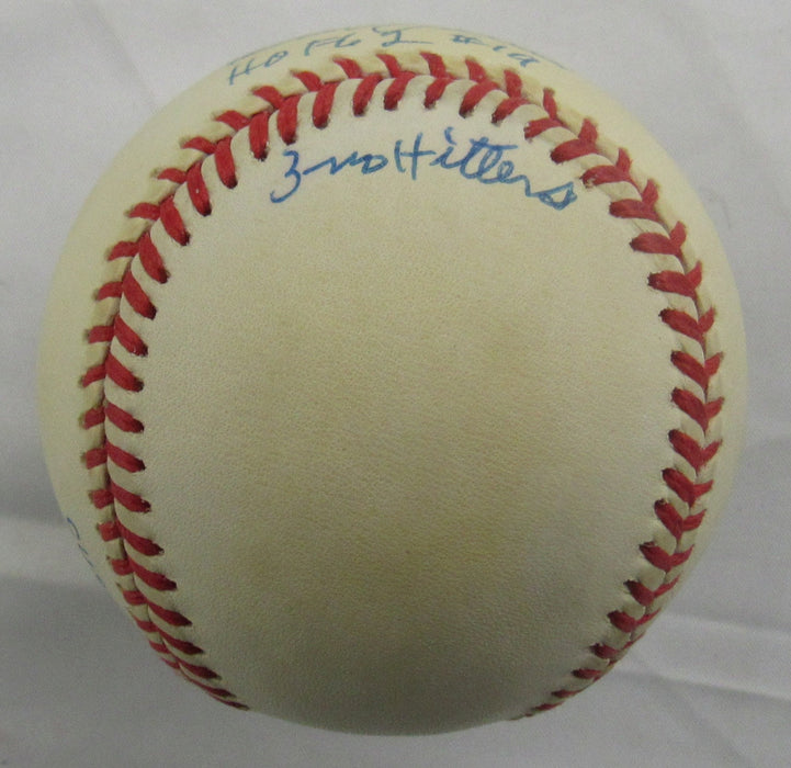Bob Feller Signed Rawlings Baseball JSA CN60395 w/3 Inscriptions