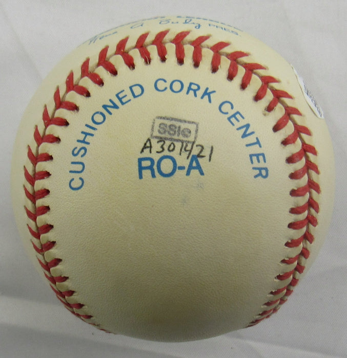 Bob Feller Signed Rawlings Baseball JSA CN60395 w/3 Inscriptions