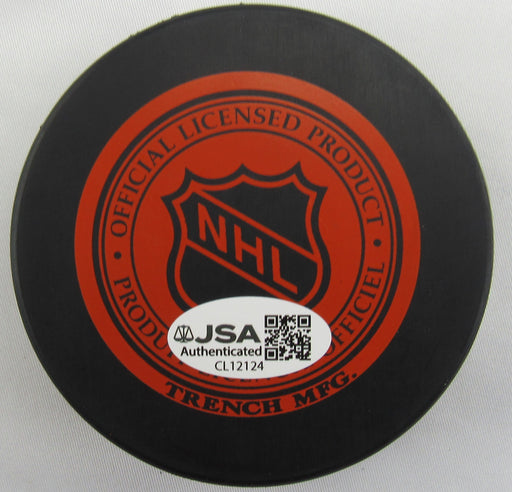 Manon Rheaume Signed Auto Lightning Hockey Puck JSA CL12124