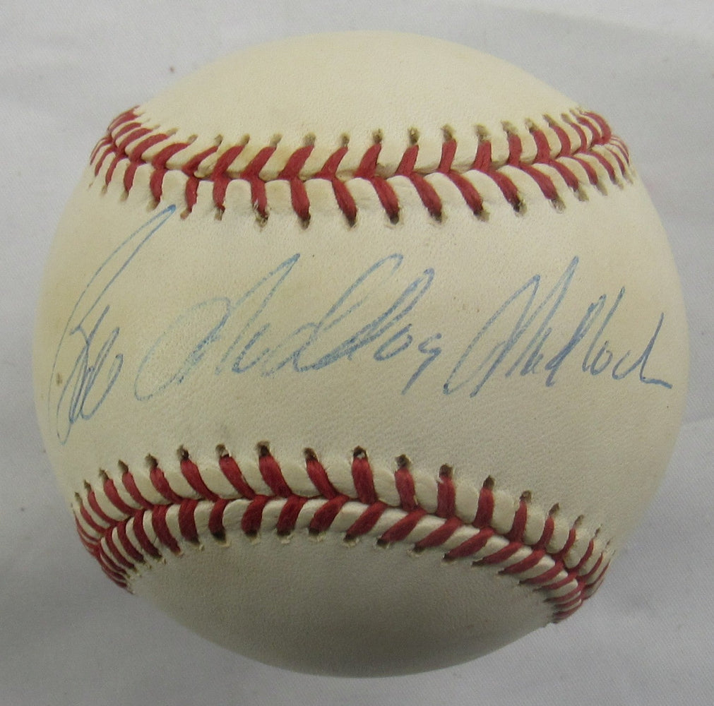 Bill Mad Dog Madlock Signed Auto Rawlings Baseball JSA CN60131