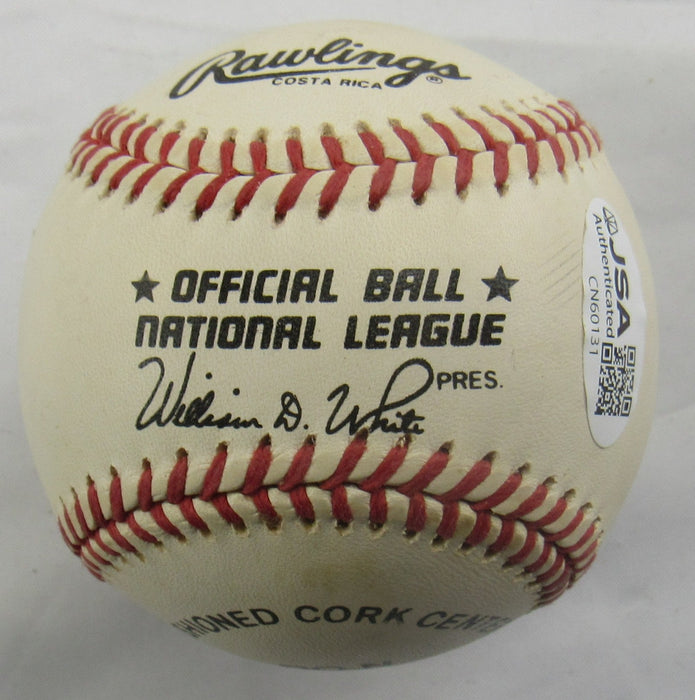 Bill Mad Dog Madlock Signed Auto Rawlings Baseball JSA CN60131