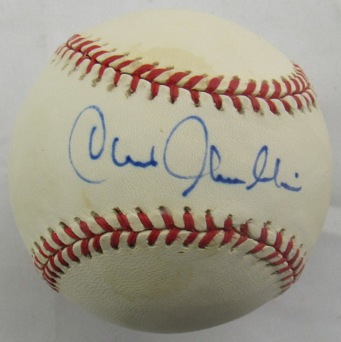 Chris Chambliss Signed Auto Rawlings Baseball JSA CN60379