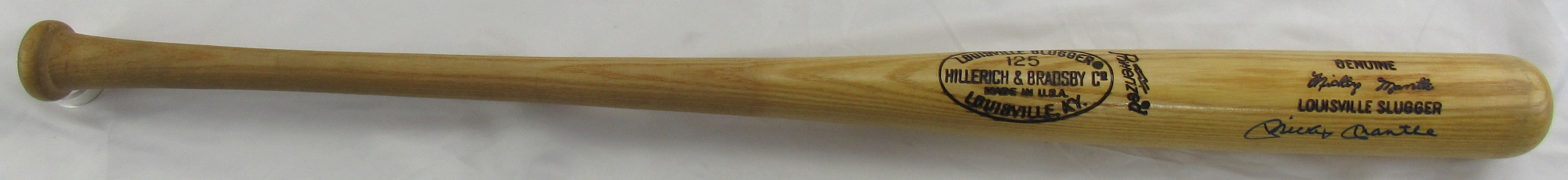 Mickey Mantle Signed Rawlings Auto Baseball Bat JSA YY83074