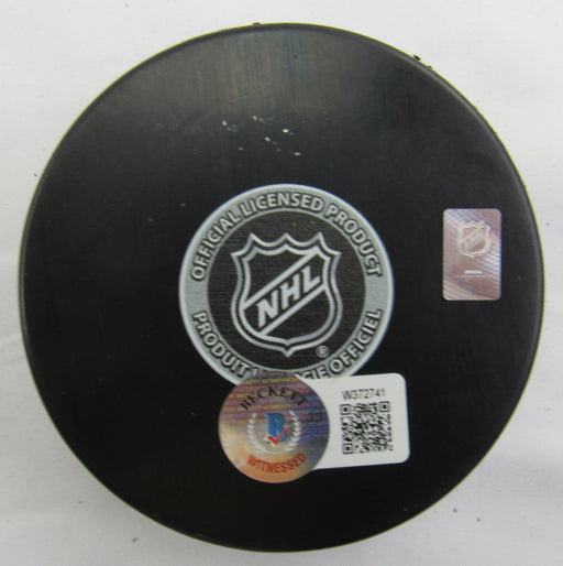 Marcel Dionne Signed Kings Logo Hockey Puck w/ Insc Beckett Hologram
