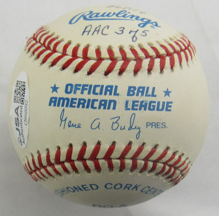 David Wells Signed Auto Rawlings Baseball JSA CN60092 - PG Game Inscription