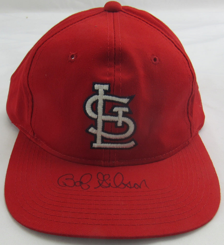 Bob Gibson Signed Auto Cardinals Baseball Hat JSA CH61710