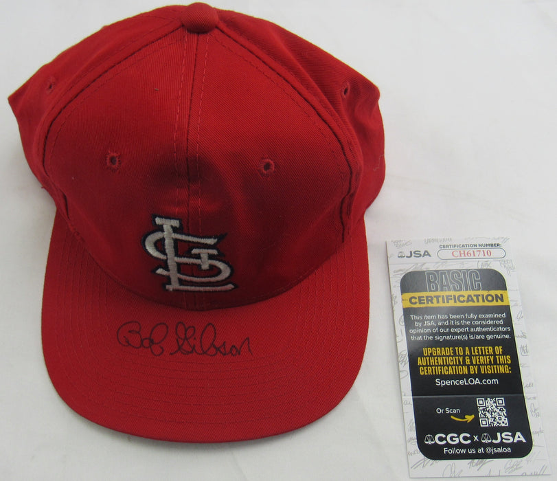 Bob Gibson Signed Auto Cardinals Baseball Hat JSA CH61710
