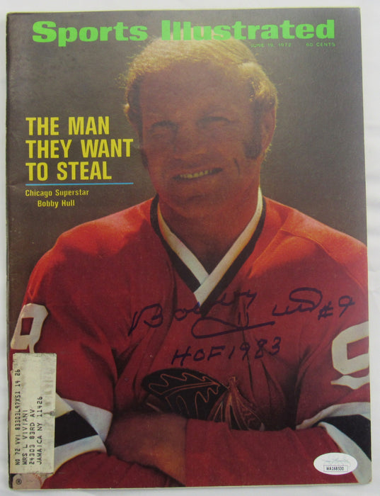 Bobby Hull Signed Sports Illustrated Magazine JSA WA168530