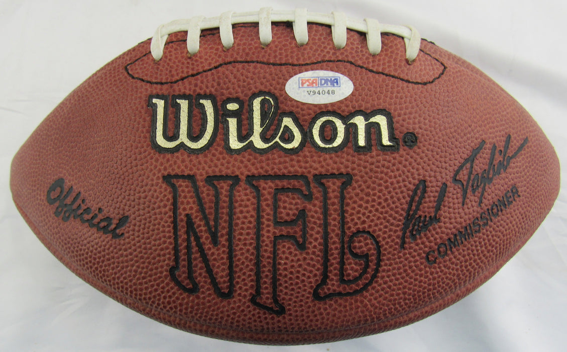 Ricky Williams Signed Wilson Paul Tagliabue Football PSA/DNA V94048