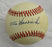 Tom Henrich Signed Rawlings Baseball JSA B19053