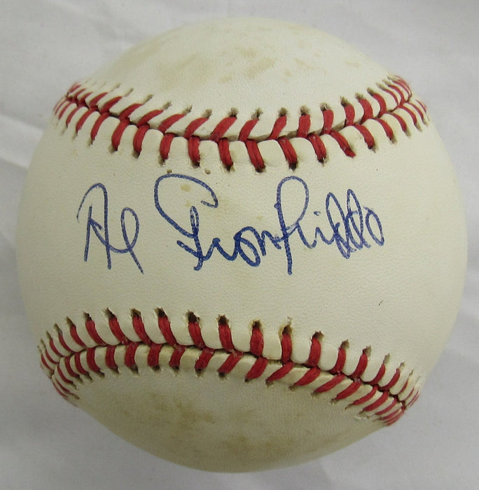 Al Gionfriddo Signed Rawlings Baseball JSA B19080
