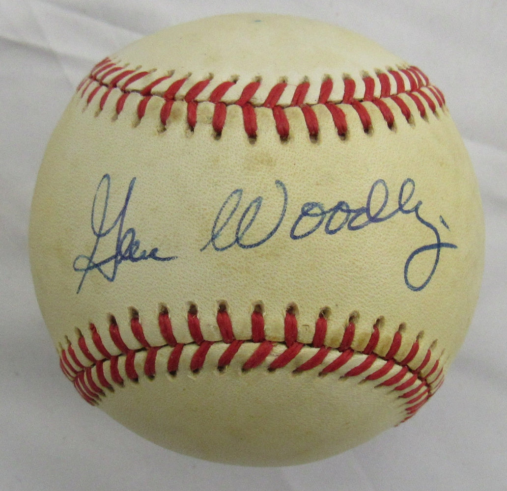 Gene Woodling Signed Rawlings Baseball JSA B19083