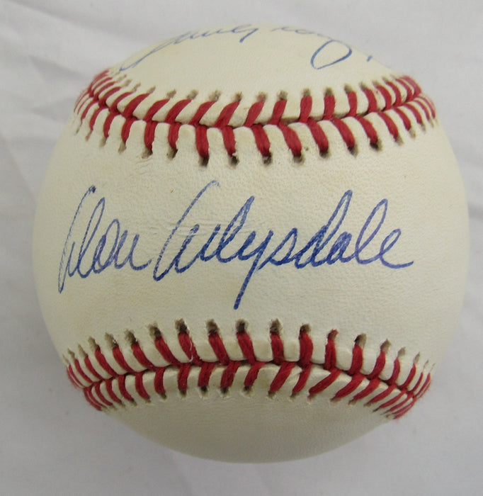 Don Drysdale Sandy Koufax Signed Rawlings Baseball PSA A91810