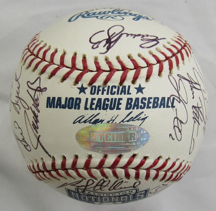 2005 Washington National Team Signed Rawlings Baseball Steiner Hologram - Frank Robinson