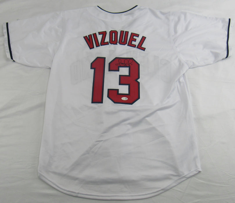 Omar Vizquel Signed Jersey Beckett JSA Certified