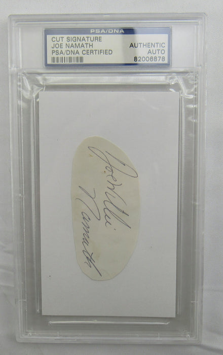 Joe Namath Cut Signed Auto PSA/DNA Encapsulated II