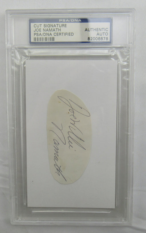 Joe Namath Cut Signed Auto PSA/DNA Encapsulated II
