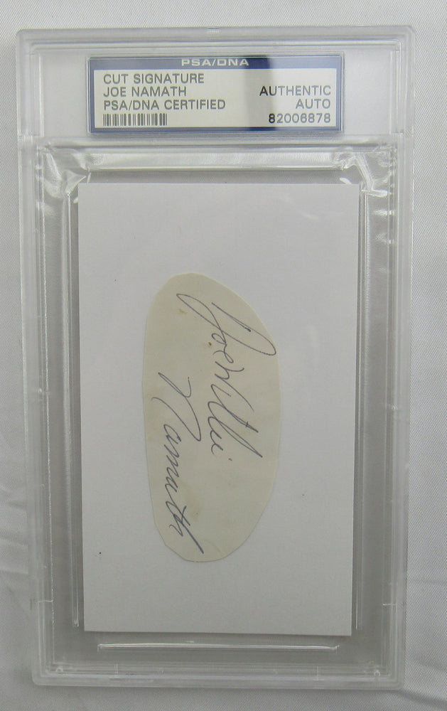 Joe Namath Cut Signed Auto PSA/DNA Encapsulated II
