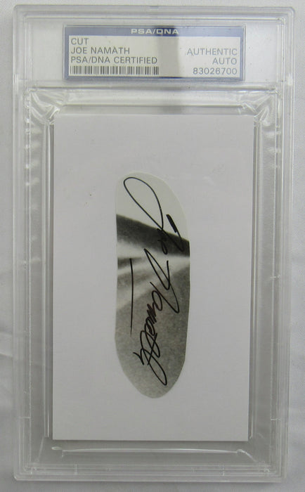 Joe Namath Cut Signed Auto PSA/DNA Encapsulated VII