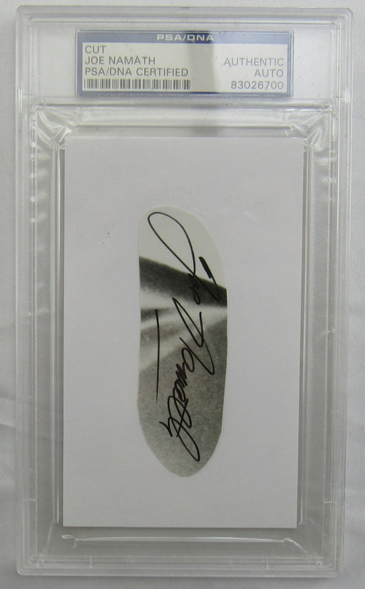 Joe Namath Cut Signed Auto PSA/DNA Encapsulated VII