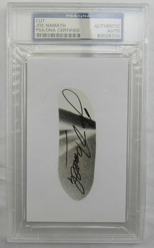 Joe Namath Cut Signed Auto PSA/DNA Encapsulated VII
