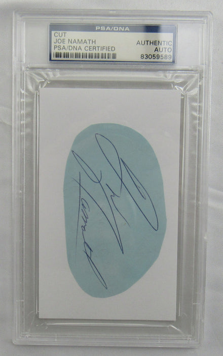 Joe Namath Cut Signed Auto PSA/DNA Encapsulated VIII