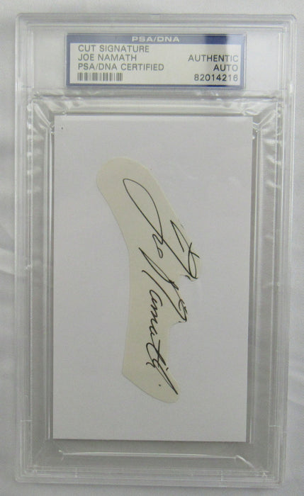 Joe Namath Cut Signed Auto PSA/DNA Encapsulated XIV