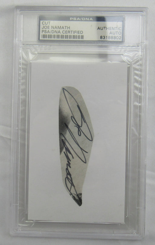 Joe Namath Cut Signed Auto PSA/DNA Encapsulated XV