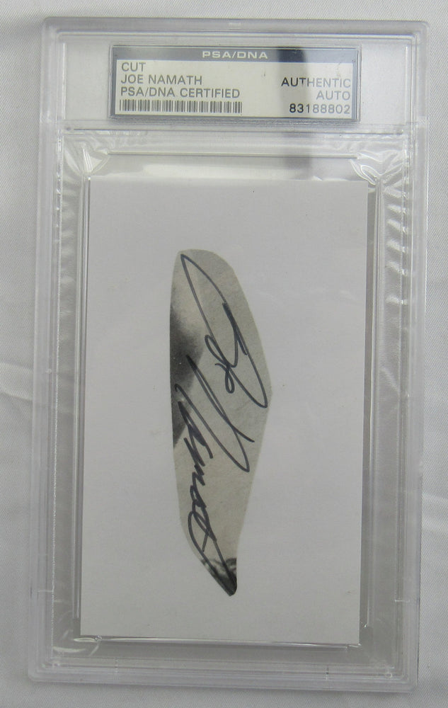 Joe Namath Cut Signed Auto PSA/DNA Encapsulated XV