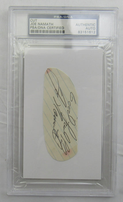 Joe Namath Cut Signed Auto PSA/DNA Encapsulated XVI