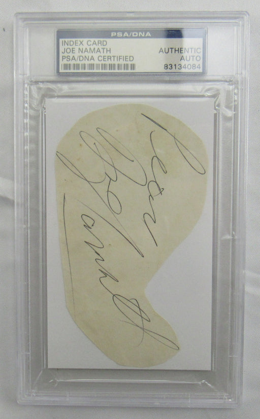 Joe Namath Cut Signed Auto PSA/DNA Encapsulated XVII