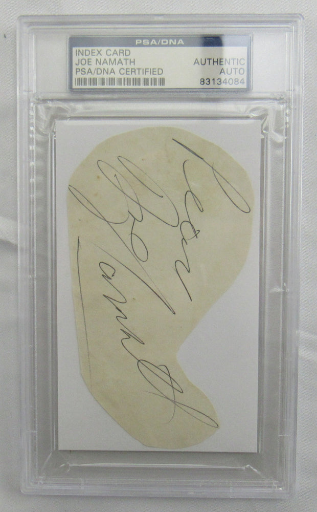 Joe Namath Cut Signed Auto PSA/DNA Encapsulated XVII