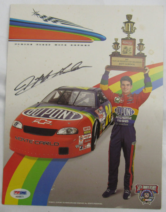 Jeff Gordon Signed Auto 7.5x10 Photo PSA/DNA AB68673