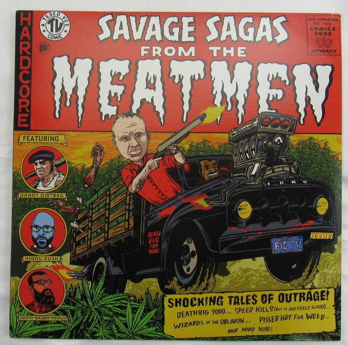Large Tesco Vee and the Meatmen Lot - Touch and Go, War of the Superbikes and more
