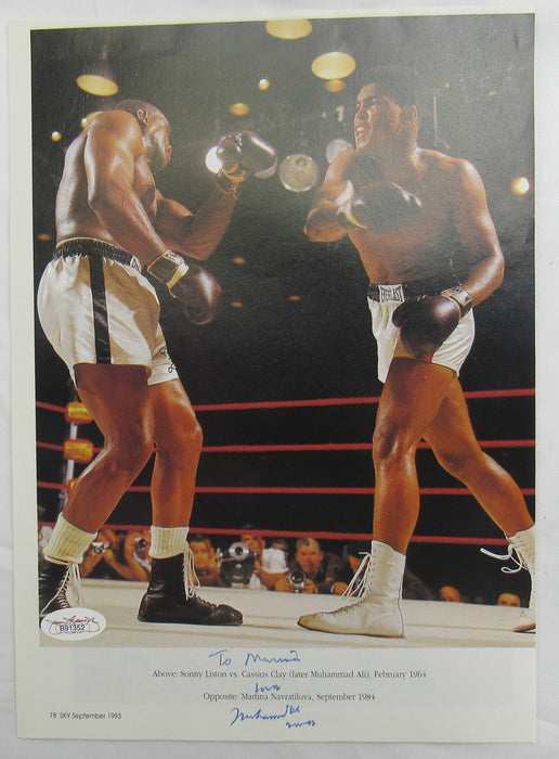 Muhammad Ali Signed Auto 8.5x10.5 JSA B91352