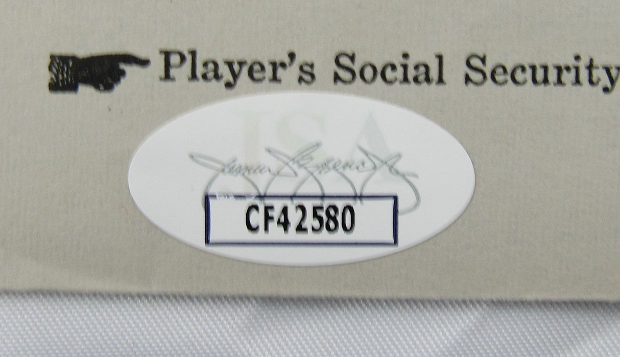Ralph Kiner Signed Auto Contract JSA CF42580