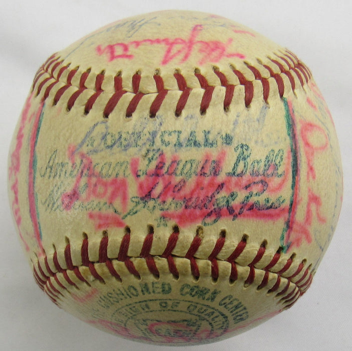 Joe Morgan Dick Williams Roger Maris +29 Signed Auto 1959 Athletics Team Signed Baseball PSA/DNA LOA S10973