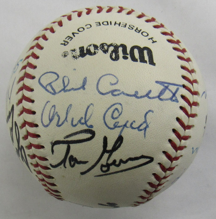 Circa 1980's Old-Timers Reunion George Bush 41 , Juan Marichal Enos Slaughter +15 Signed Auto Baseball JSA LOA B18955