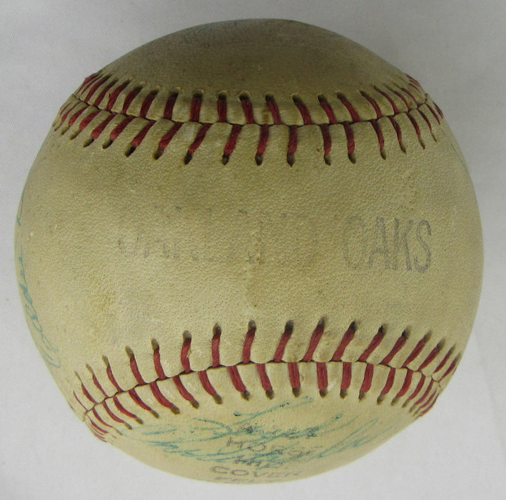 Mel Ott Augie Galan Len Attyd +16 Signed Auto Baseball PSA/DNA LOA S09585