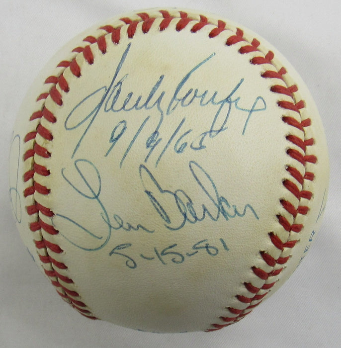 Sandy Koufax Jim Hunter Jim Bunning +4 Signed Auto Baseball JSA LOA B76924