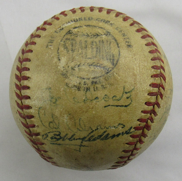 Rogers Hornsby Ted Kluszewski Earle Brucker Sr +17 1952 Reds Team Signed Auto Baseball PSA/DNA LOA W08112