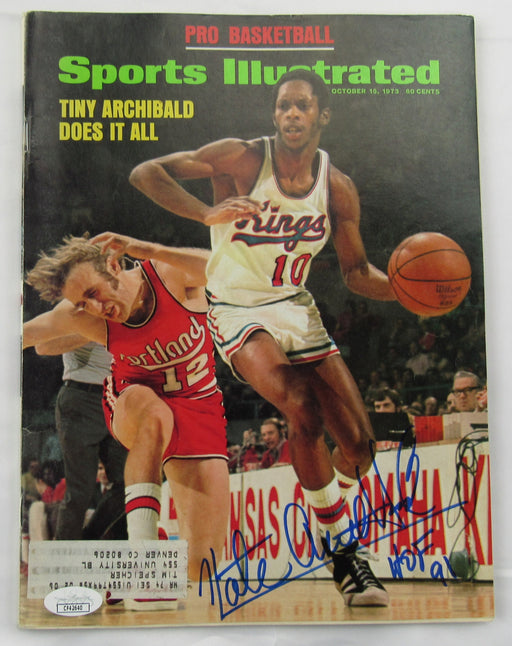 Nate Archibald Signed Auto Sports Illustrated Magazine JSA CF42640