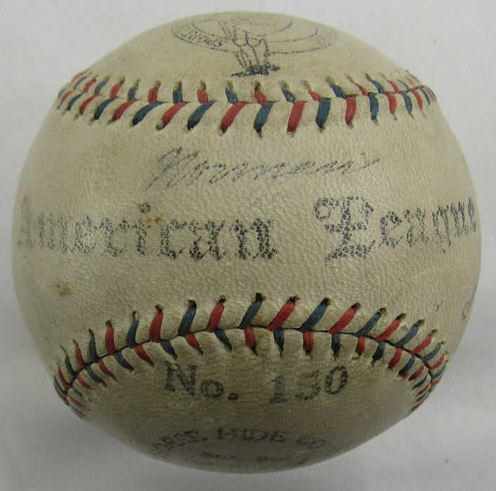 Walter Johnson Sam Rice Clark Griffith Signed Auto Baseball PSA/DNA LOA M86144